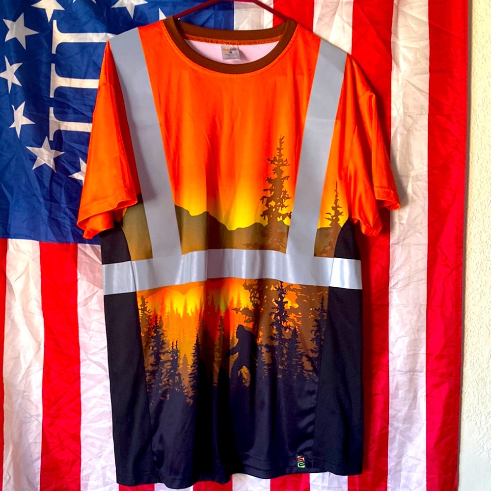 Mens reflective  workshirt
